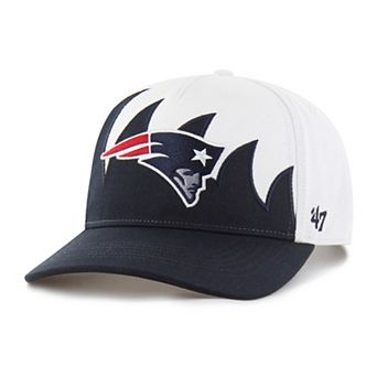 Men's '47 White New England Patriots Jagged Hitch Adjustable Hat