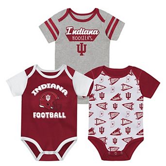 Newborn Outerstuff Crimson Indiana Hoosiers Star Player Three-Piece Bodysuit Set