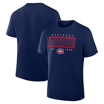 Men's Fanatics Navy Montreal Canadiens Legacy Cross Check T-Shirt