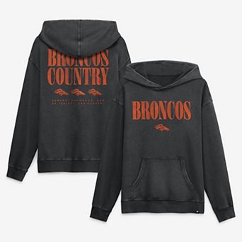 Men's Fanatics Black Denver Broncos Relaxed Intense Rivalry French Terry Hoodie