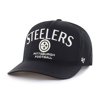 Men's '47 Black Pittsburgh Steelers Modernia Hitch Adjustable Hat