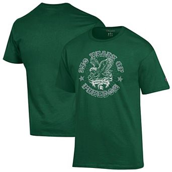 Men's Champion Green Michigan State Spartans Americana 250 Years of Freedom Tonal T-Shirt