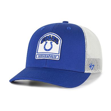 Men's '47 Royal Indianapolis Colts Headstone Trucker Adjustable Hat