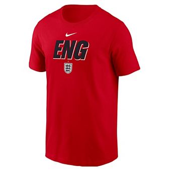 Men's Nike Red England National Team Federation Wordmark T-Shirt