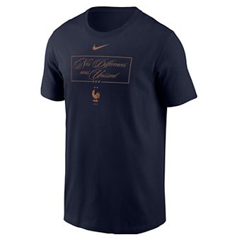 Men's Nike Navy France National Team Federation Wordmark T-Shirt