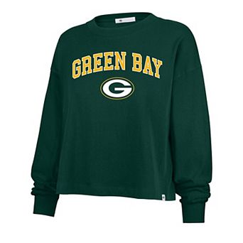 Women's '47 Green Green Bay Packers Plus Size Sydney Arch Game T-Shirt