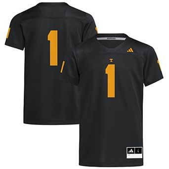 Youth adidas #1 Black Tennessee Volunteers Replica Football Jersey