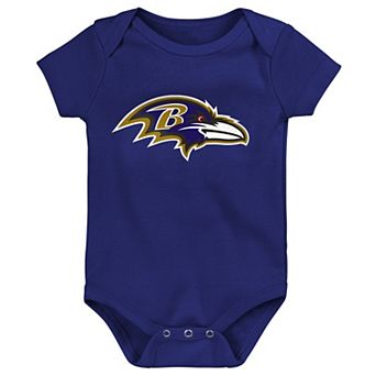 Newborn Outerstuff Purple Baltimore Ravens Primary Logo Bodysuit