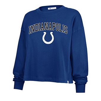 Women's '47 Royal Indianapolis Colts Plus Size Sydney Arch Game T-Shirt