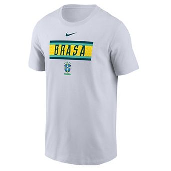 Men's Nike White Brazil National Team Federation Wordmark T-Shirt
