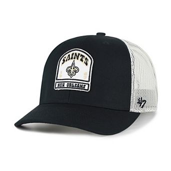 Men's '47 Black New Orleans Saints Headstone Trucker Adjustable Hat
