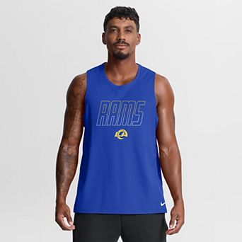 Men's Nike Royal Los Angeles Rams Kickoff Miler Dri-FIT Tank Top