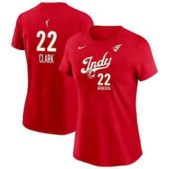Women's Nike Caitlin Clark Red Indiana Fever Rebel Name & Number T-Shirt