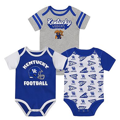 Newborn Outerstuff Royal Kentucky Wildcats Star Player Three-Piece Bodysuit Set