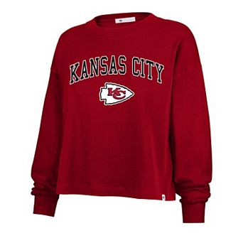 Women's '47 Red Kansas City Chiefs Plus Size Sydney Arch Game T-Shirt