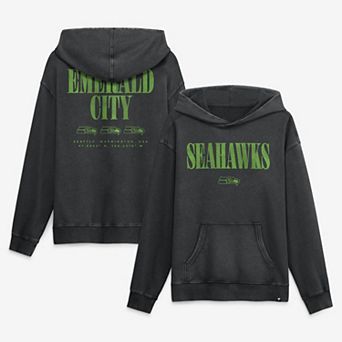 Men's Fanatics Black Seattle Seahawks Relaxed Intense Rivalry French Terry Hoodie