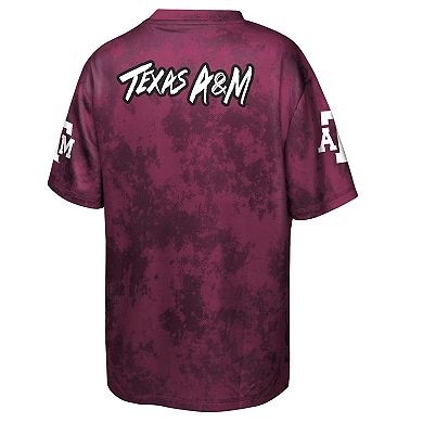 Youth Outerstuff Maroon Texas A&M Aggies Off-Side Sublimated T-Shirt