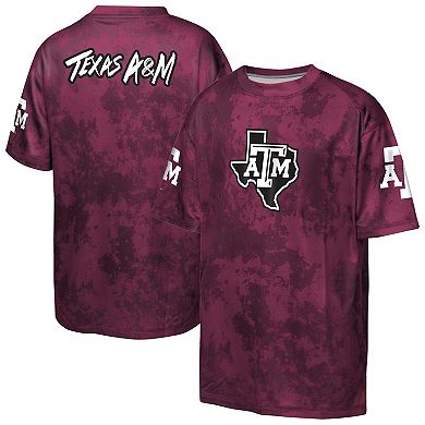 Youth Outerstuff Maroon Texas A&M Aggies Off-Side Sublimated T-Shirt