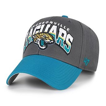 Men's '47 Charcoal Jacksonville Jaguars Split Block MVP Adjustable Hat