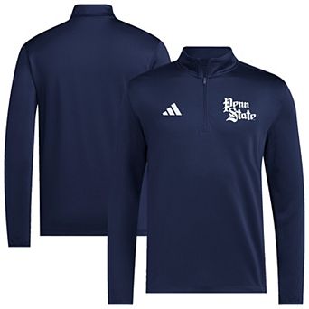 Men's adidas Navy Penn State Nittany Lions 2026 Sideline Ultimate365 Woven Quarter-Zip Pullover