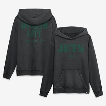 Men's Fanatics Black New York Jets Relaxed Intense Rivalry French Terry Hoodie