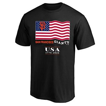 Men's Fanatics Black San Francisco Giants USA 1776-2026 Big & Tall T-Shirt