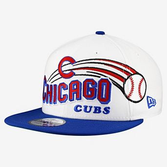 Men's New Era White Chicago Cubs Retro Sweep 9FIFTY Snapback Hat