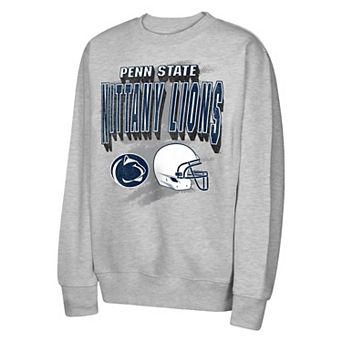 Youth Outerstuff Heather Gray Penn State Nittany Lions Wild Card Fleece Sweatshirt