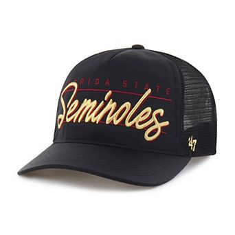 Unisex '47 Black Florida State Seminoles brrr Condor Mesh Hitch Adjustable Hat