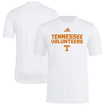Men's adidas White Tennessee Volunteers Wordmark Poly T-Shirt