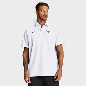Men's Nike White Texas Longhorns Coaches Sideline Dri-FIT Polo