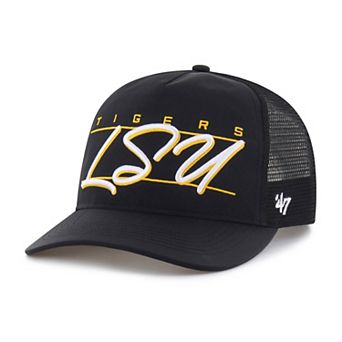 Unisex '47 Black LSU Tigers brrr Condor Mesh Hitch Adjustable Hat