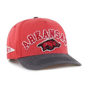 Unisex '47 Red/Black Arkansas Razorbacks Well-Worn Calderwood Hitch Adjustable Hat
