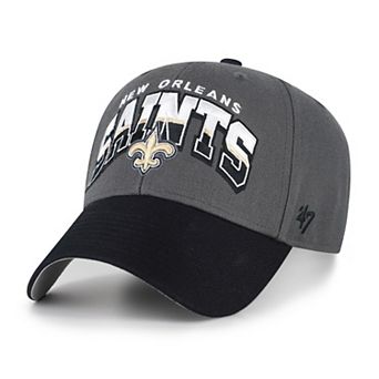 Men's '47 Charcoal New Orleans Saints Split Block MVP Adjustable Hat