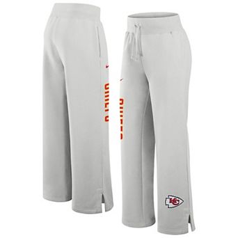 Women's Nike Gray Kansas City Chiefs Primetime Phoenix Fleece Wide-Leg Sweatpants