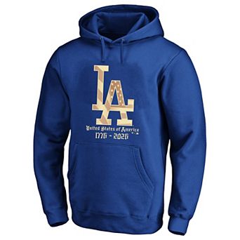 Men's Fanatics Royal Los Angeles Dodgers USA 1776-2026 Big & Tall Hoodie