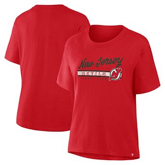 Women's Fanatics Red New Jersey Devils Hometown Premium Legacy T-Shirt