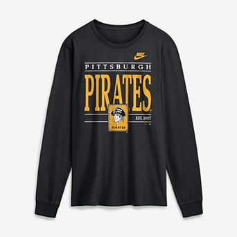 Men's Nike Black Pittsburgh Pirates Cooperstown Graphic Long Sleeve T-Shirt