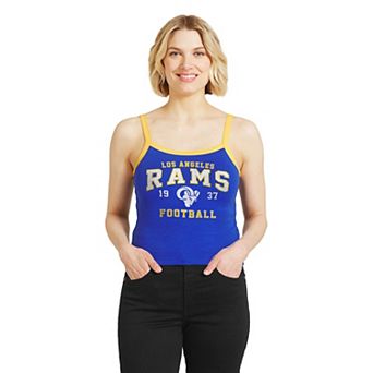 Women's WEAR by Erin Andrews Royal Los Angeles Rams Colorblock Tank Top
