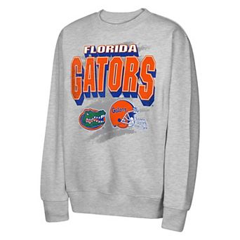 Youth Outerstuff Heather Gray Florida Gators Wild Card Fleece Sweatshirt