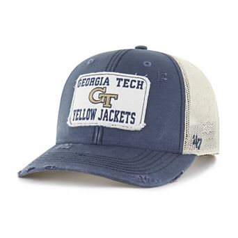 Unisex '47 Navy Georgia Tech Yellow Jackets Egremont Well-Worn Adjustable Trucker Hat