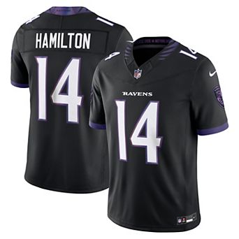 Men's Nike Kyle Hamilton Black Baltimore Ravens Alternate Vapor F.U.S.E. Stitched Limited Jersey