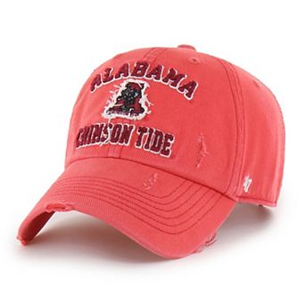 Unisex '47 Crimson Alabama Crimson Tide Well-Worn Seymore Clean Up Adjustable Hat