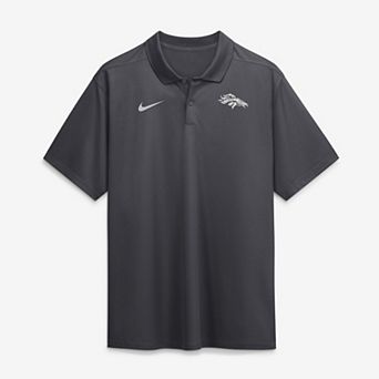Men's Nike Anthracite Denver Broncos Fractal Logo Victory Dri-FIT Polo