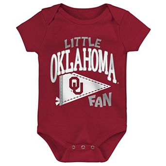 Newborn Outerstuff Crimson Oklahoma Sooners Little Banner Bodysuit