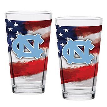 North Carolina Tar Heels Two-Pack 16oz. Americana Pint Glass Set