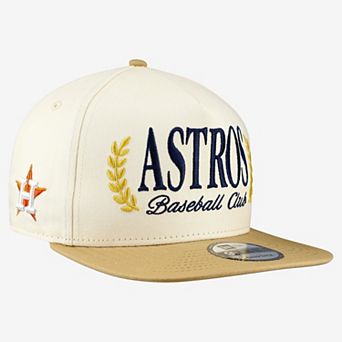 Men's New Era Cream Houston Astros Club 9FIFTY A-Frame Snapback Hat