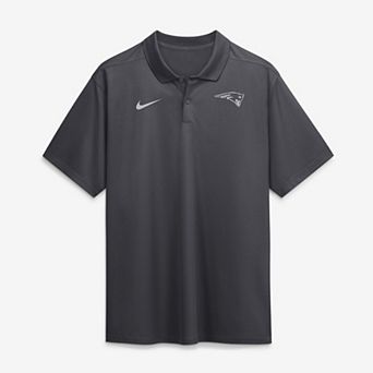 Men's Nike Anthracite New England Patriots Fractal Logo Victory Dri-FIT Polo