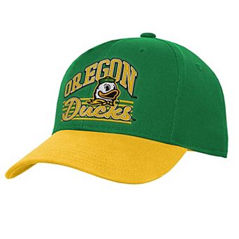 Youth Outerstuff Green/Yellow Oregon Ducks Dad Unstructured Adjustable Hat
