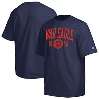 Men's Champion Navy Auburn Tigers Established Tradition Heavyweight T-Shirt